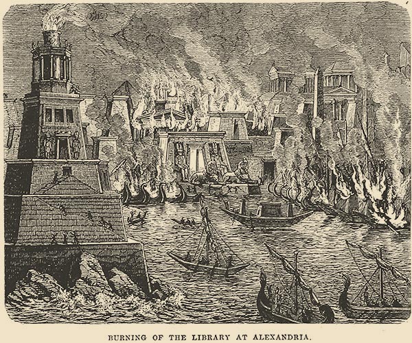 Burning of the Library at Alexandria
