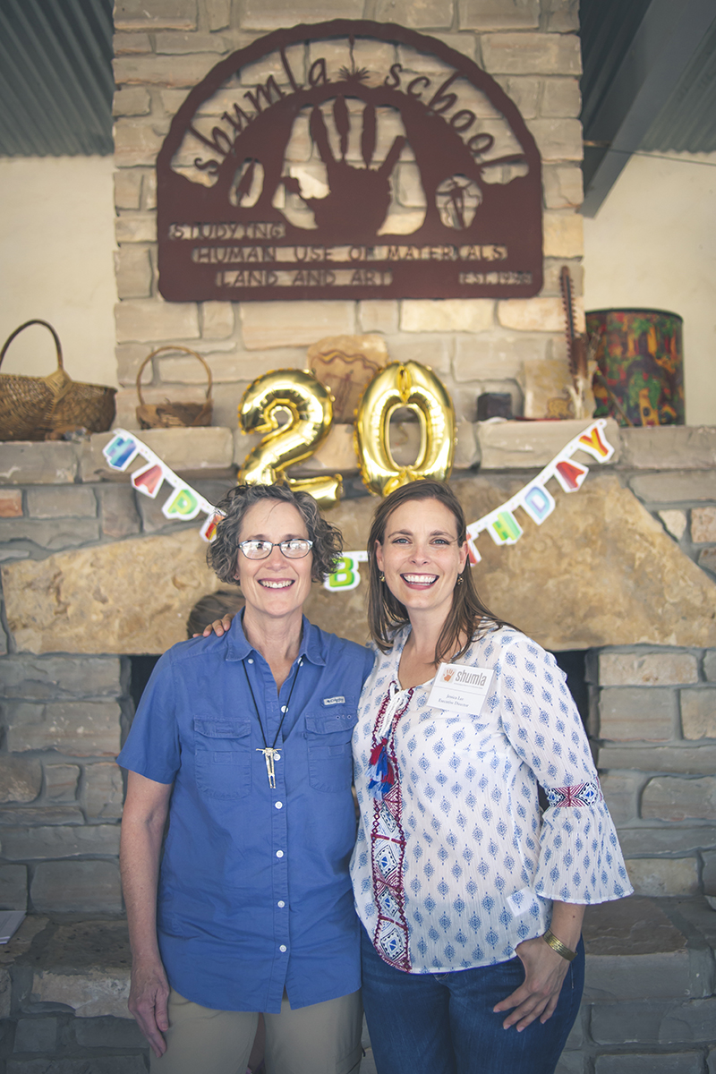 Carolyn and Jessica celebrate Shumla's 20th birthday at the 2018 Shumla Rancher Steward BBQ.