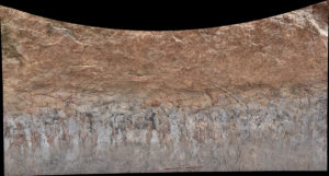Gigapan image of the central pictograph panel at Satan Canyon Gallery.