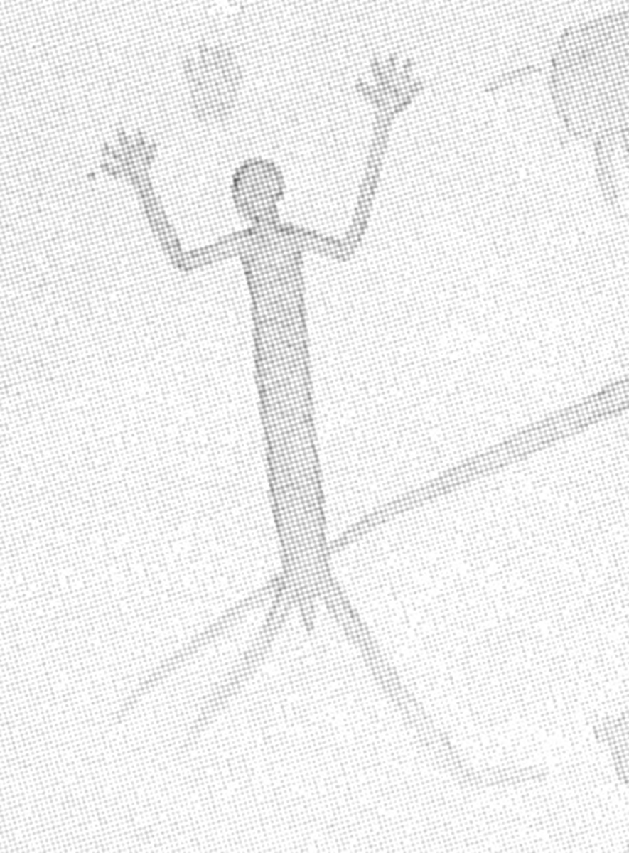 A Red Monochrome anthropomorph with up-raised arms (Figure C) as illustrated by Kirkland.